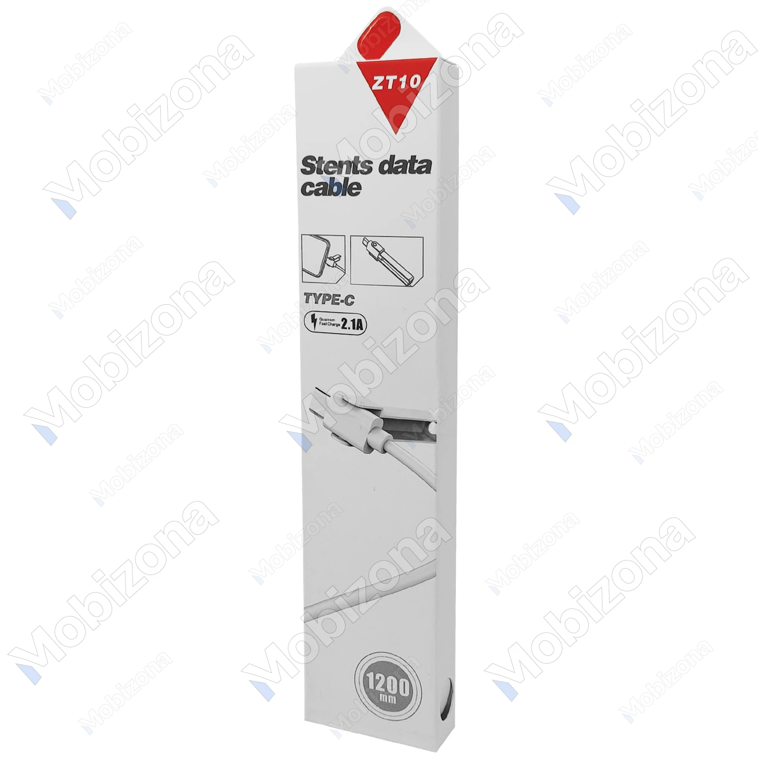 Type-C USB laidas ZT10 (2.1A, 1.2m)