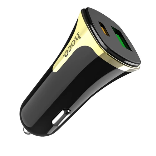 Car Charger PD/QC 3.0 USB, Type-C (USB-C) Hoco Z31A Colossus (3.4A, 18W)