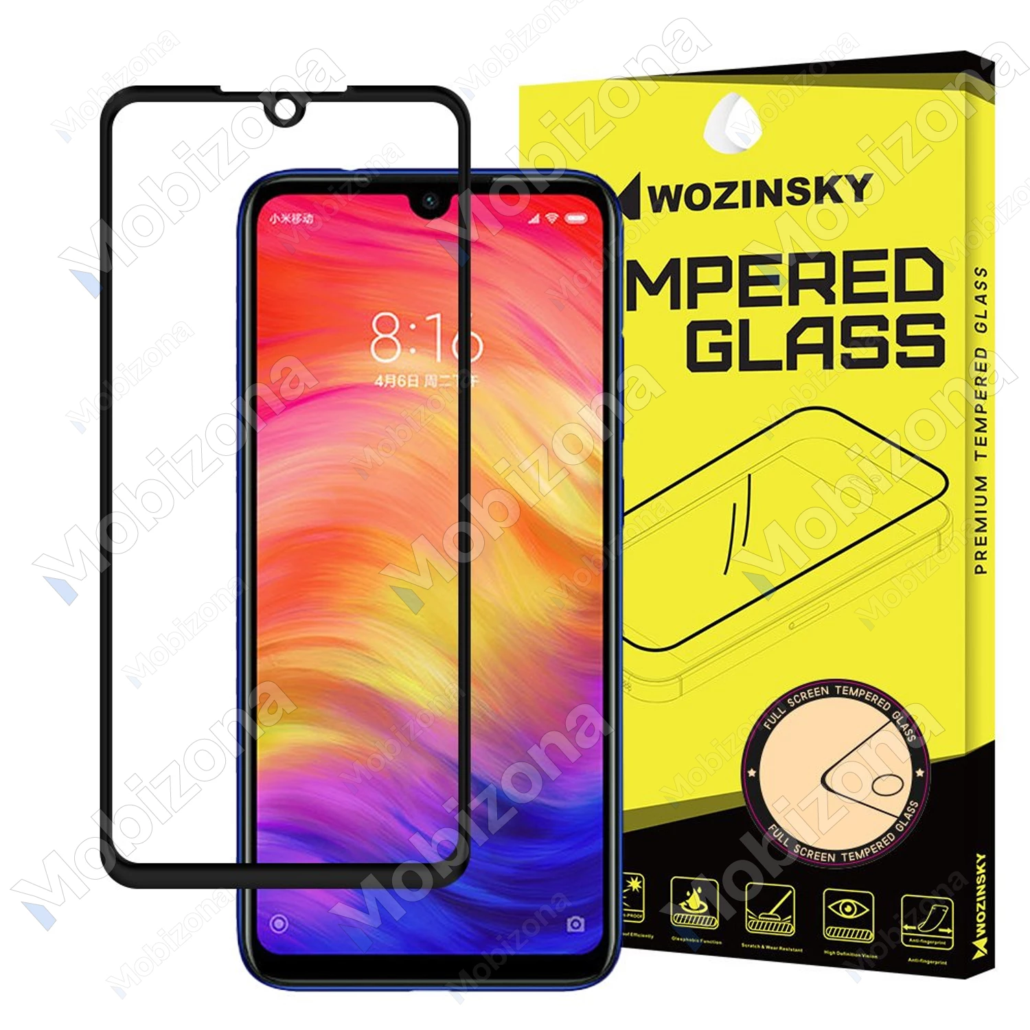 Xiaomi Redmi Note 7 Tempered Glass Wozinsky 5D Full Glue