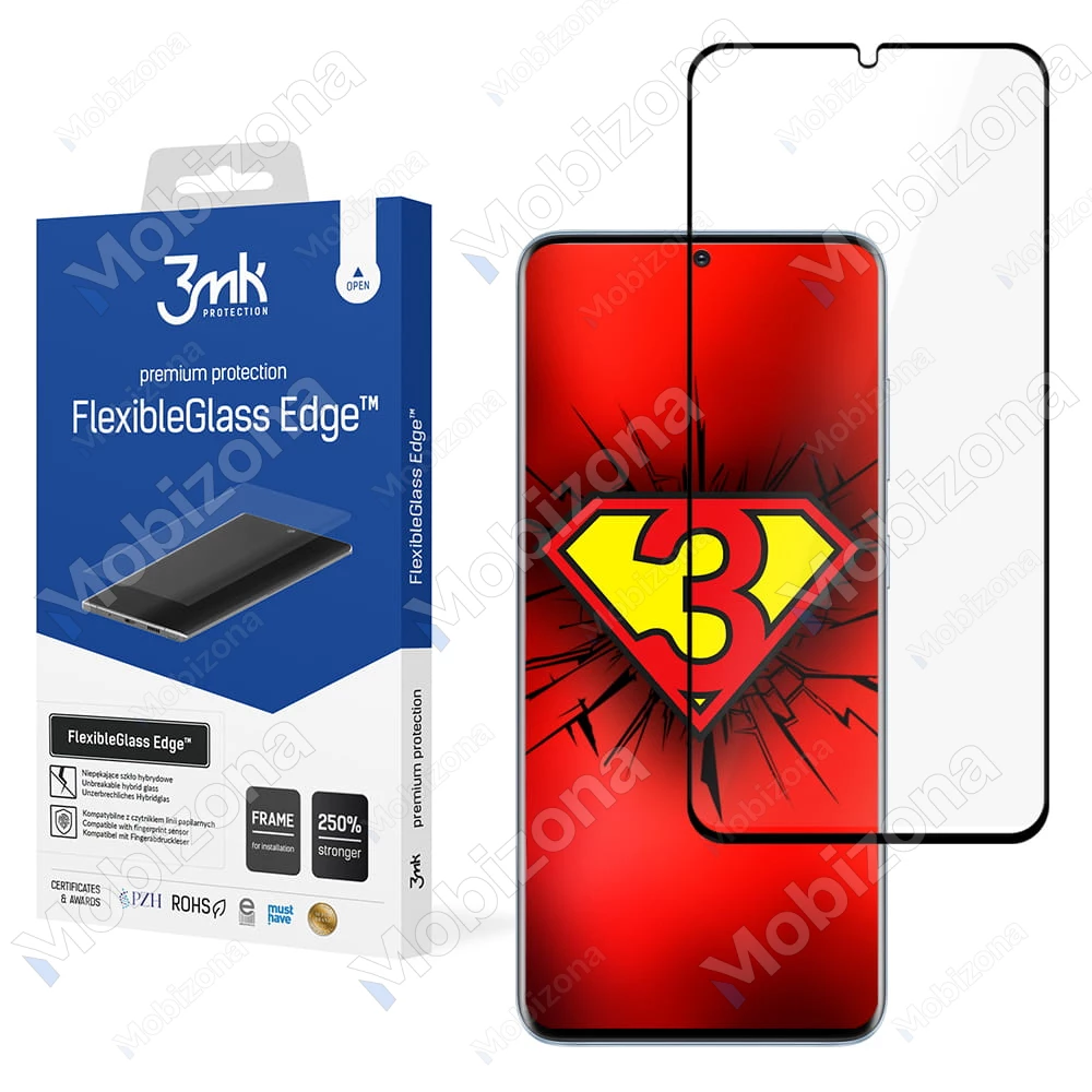 Samsung Galaxy S20, S20 5G apsauginis hibridinis stiklas 3MK FlexibleGlass Edge