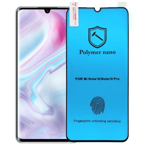 Xiaomi Mi Note 10, Mi Note 10 Pro apsauginis hibridinis stiklas Polymer Nano