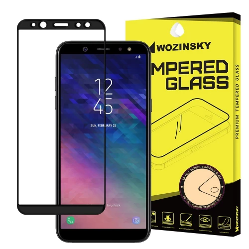 Samsung Galaxy A6 (2018) apsauginis stiklas Wozinsky 5D Full Glue