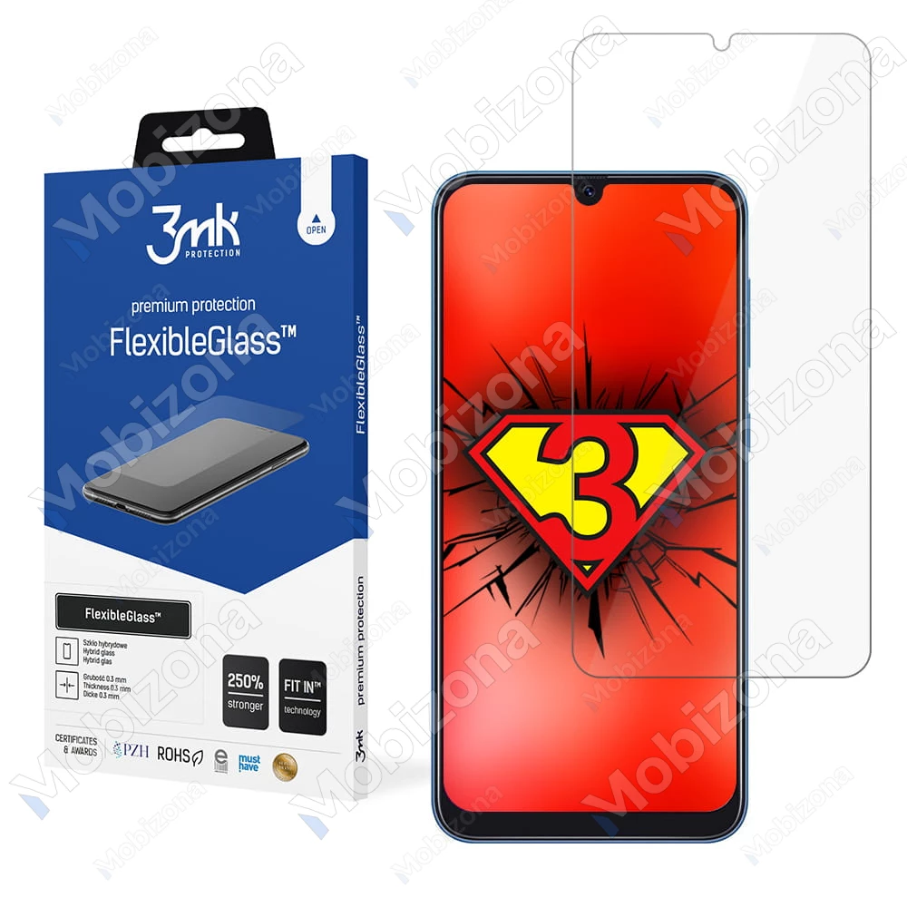 Samsung Galaxy A10 apsauginis hibridinis stiklas 3MK FlexibleGlass