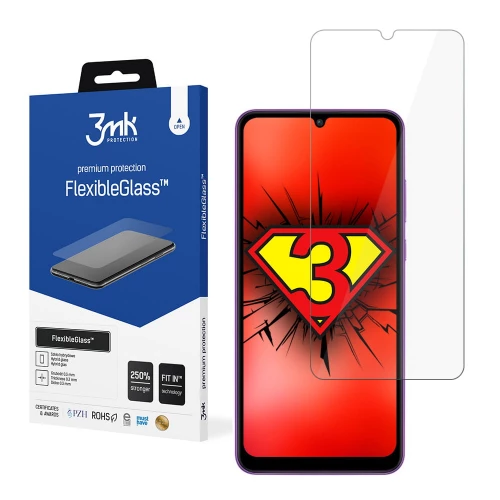 Huawei Y6p, Honor 9A apsauginis hibridinis stiklas 3MK FlexibleGlass Huawei Y6p, Honor 9A apsauginis hibridinis stiklas 3MK FlexibleGlass