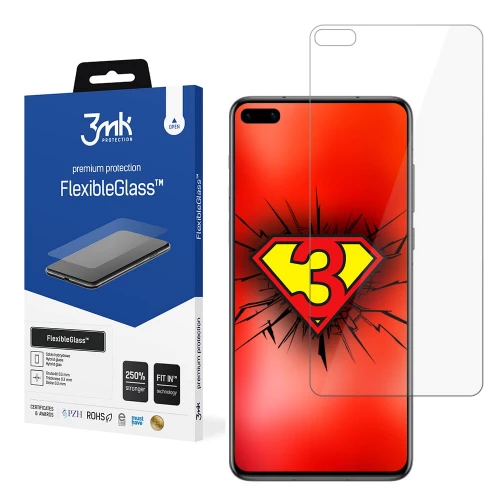 Huawei P40 apsauginis hibridinis stiklas 3MK FlexibleGlass