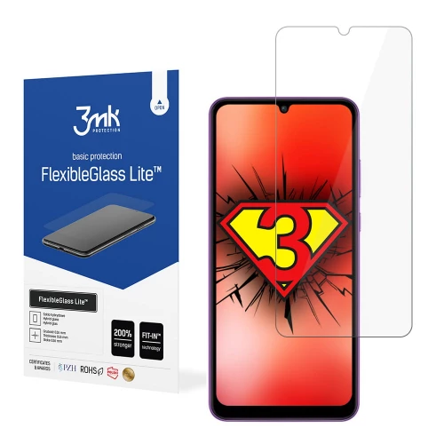 Huawei Y6p apsauginis hibridinis stiklas 3MK FlexibleGlass Lite Huawei Y6p apsauginis hibridinis stiklas 3MK FlexibleGlass Lite