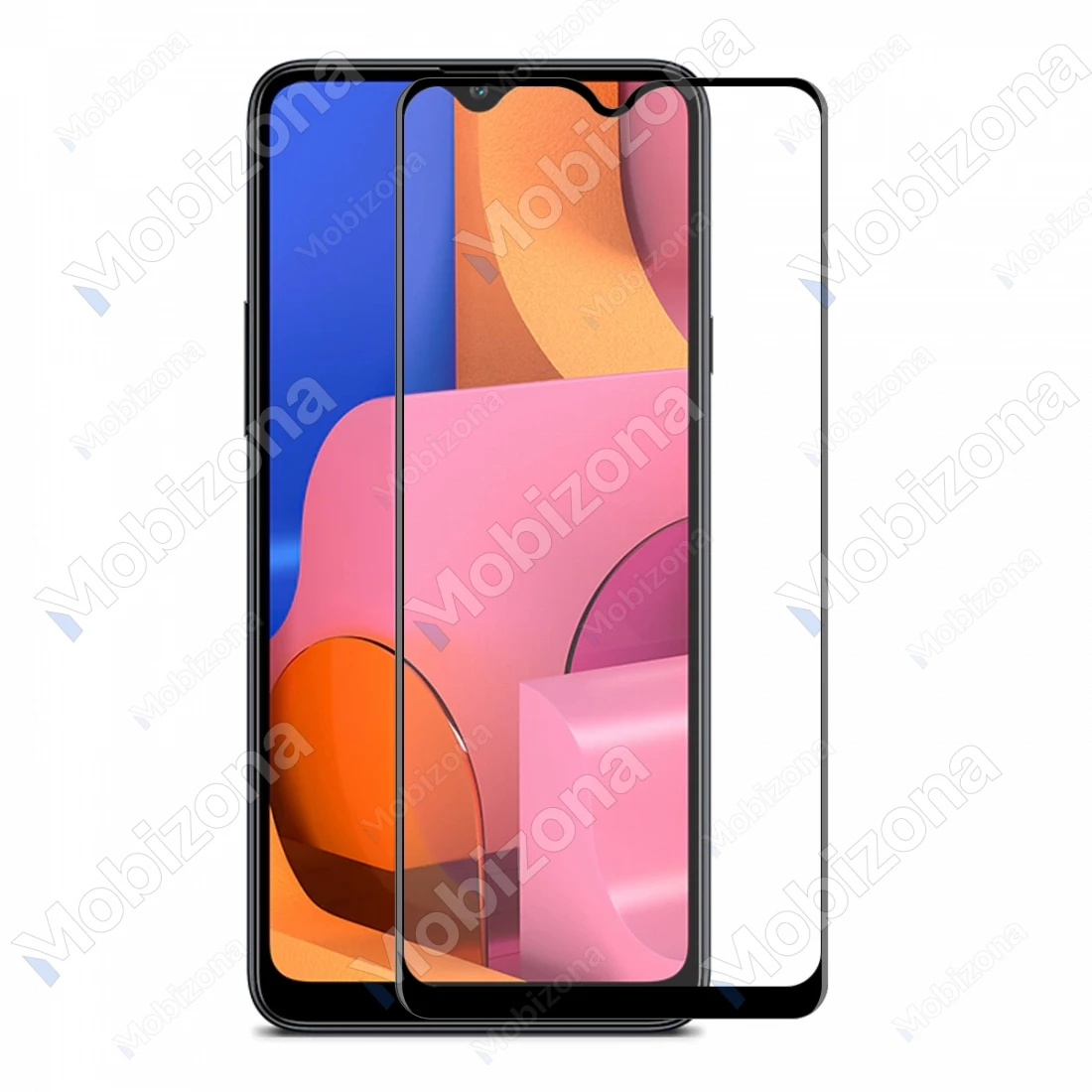 Samsung Galaxy A20s apsauginis stiklas 5D Full Glue