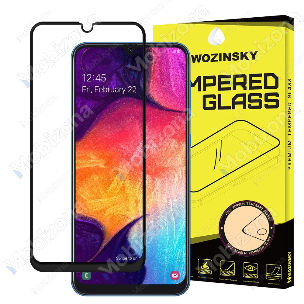 Samsung Galaxy A30s, A50, A50s apsauginis stiklas Wozinsky 5D Full Glue
