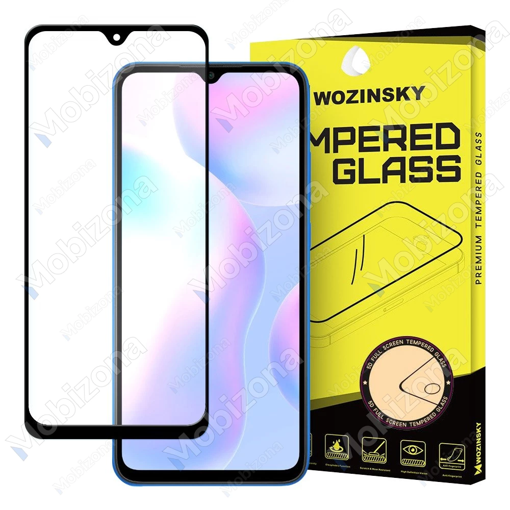 Xiaomi Redmi 9A, 9C apsauginis stiklas Wozinsky 5D Full Glue