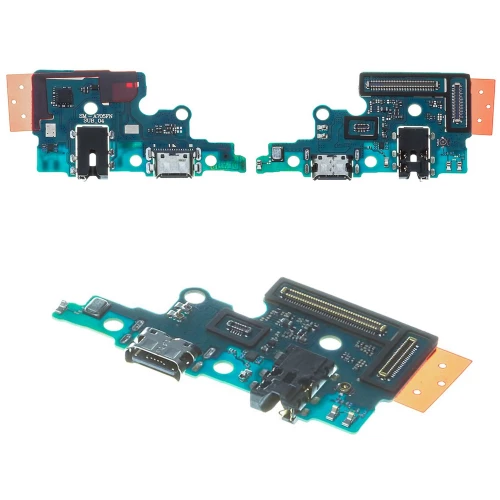 Samsung Galaxy A70 įkrovimo, ausinių lizdas ir mikrofonas (PCB plokštė)