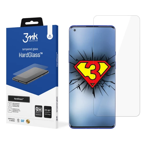 OnePlus 9 Tempered Glass 3MK HardGlass OnePlus 9 Tempered Glass 3MK HardGlass