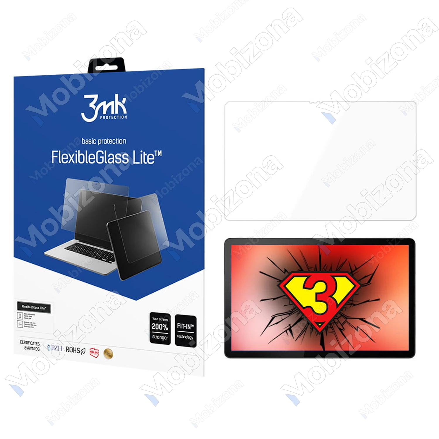Lenovo Tab P11 TB-J606, Tab P11 5G TB-J607Z, Tab P11 Plus TB-J616 apsauginis hibridinis stiklas 3MK FlexibleGlass Lite