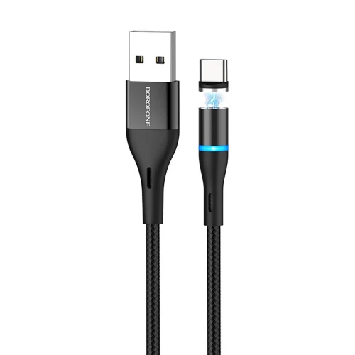Type-C (USB-C) USB Magnetic Cable Borofone BU16 Skill (3.0A, 1.2m)