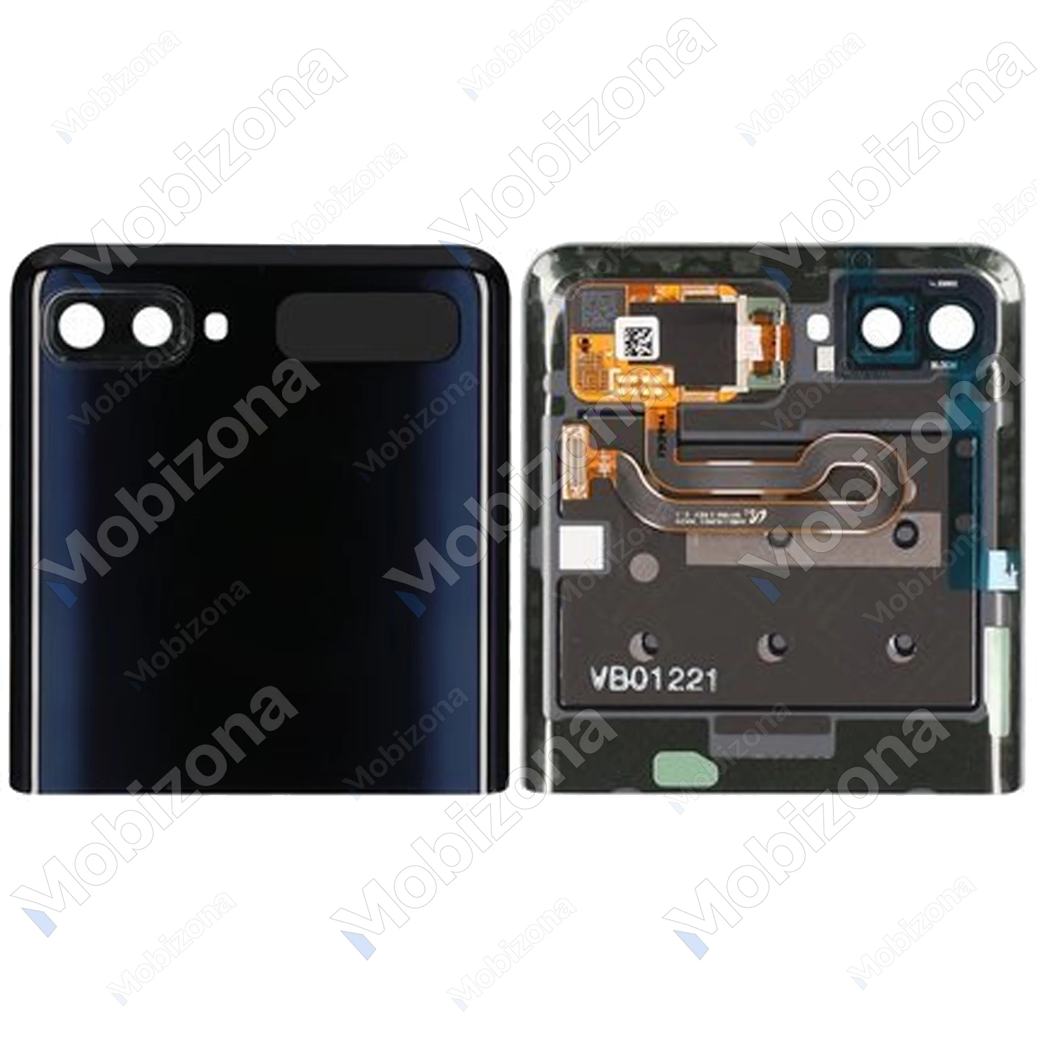 Samsung Galaxy Z Flip, Galaxy Z Flip 5G Upper Back Glass Housing with Outer LCD Screen