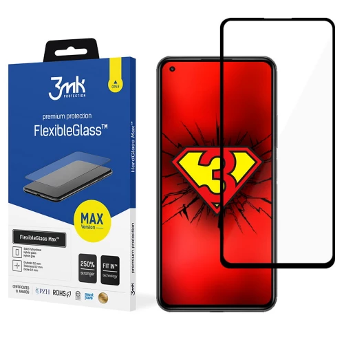 Xiaomi 11 Lite 5G NE, Mi 11 Lite 4G, Mi 11 Lite 5G apsauginis hibridinis stiklas 3MK FlexibleGlass Max Xiaomi 11 Lite 5G NE, Mi 11 Lite 4G, Mi 11 Lite 5G apsauginis hibridinis stiklas 3MK FlexibleGlass Max
