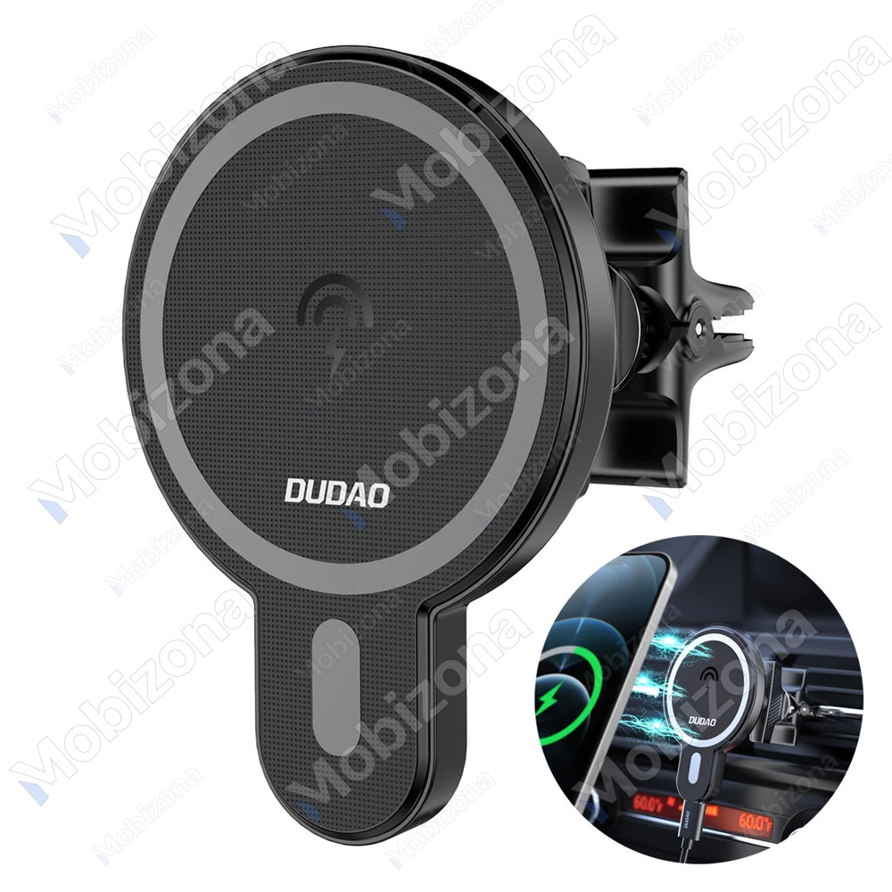 Automobilinis telefono laikiklis, MagSafe belaidis įkroviklis Dudao F13 (15W)