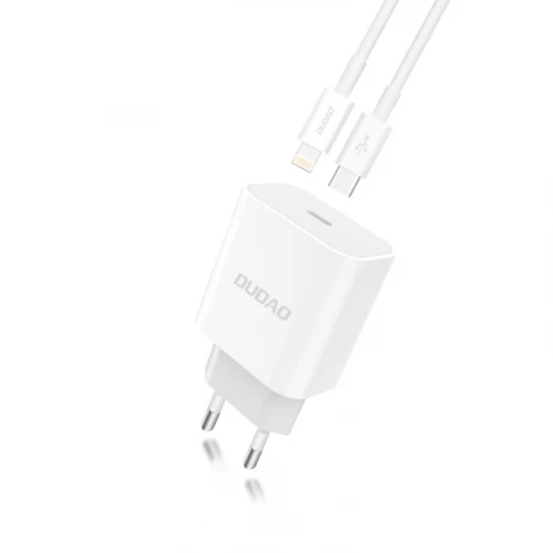 Įkroviklis Type-C su Apple Lightning laidu Dudao A8EU (2.4A, 18W)