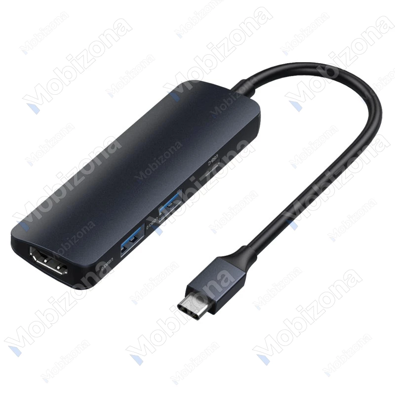 Type-C Multifunctional Hub Adapter to HDMI, 2x USB 3.0, Type-C Devia Leopard 4in1