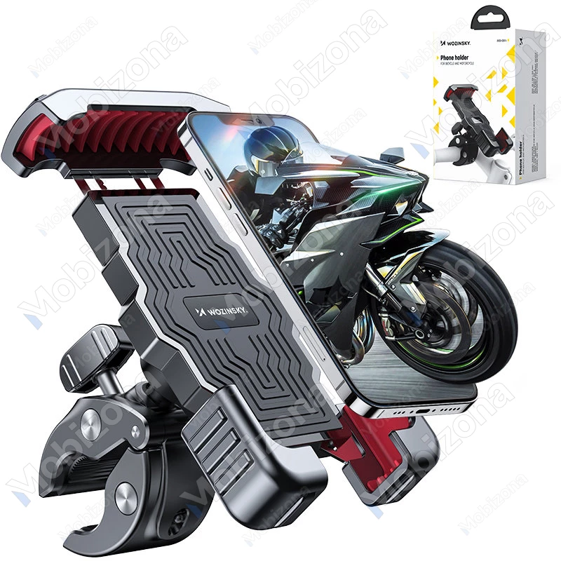Bike, Scooter Phone Mount on Handlebars Wozinsky Armored Metal WBHBK4