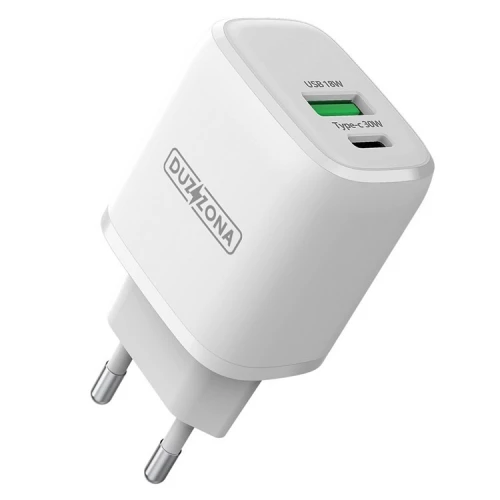 Įkroviklis Type-C, USB PD, QC 3.0 Duzzona T2 (3.0A, 30W)