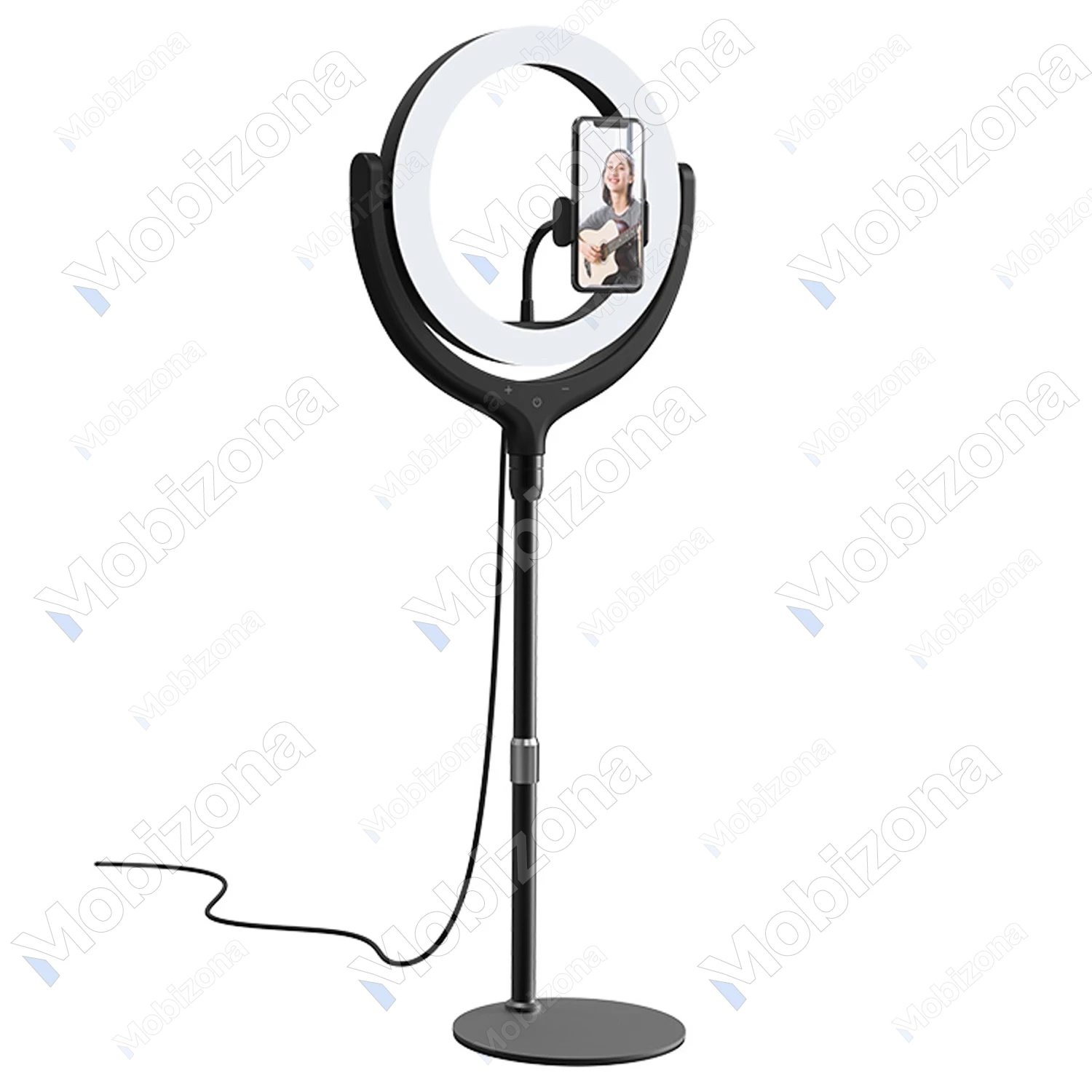 Desktop Stand, Phone Holder with LED Ring 12 inch Devia