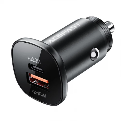 Car Charger USB, Type-C PD, QC 3.0 Acefast B1 (20W)