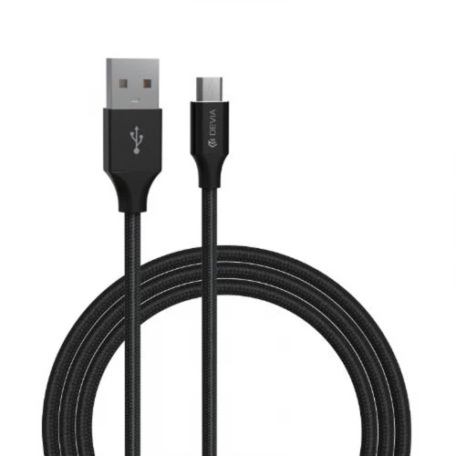 micro USB - USB laidas Devia Gracious (2.1A, 1.0m)