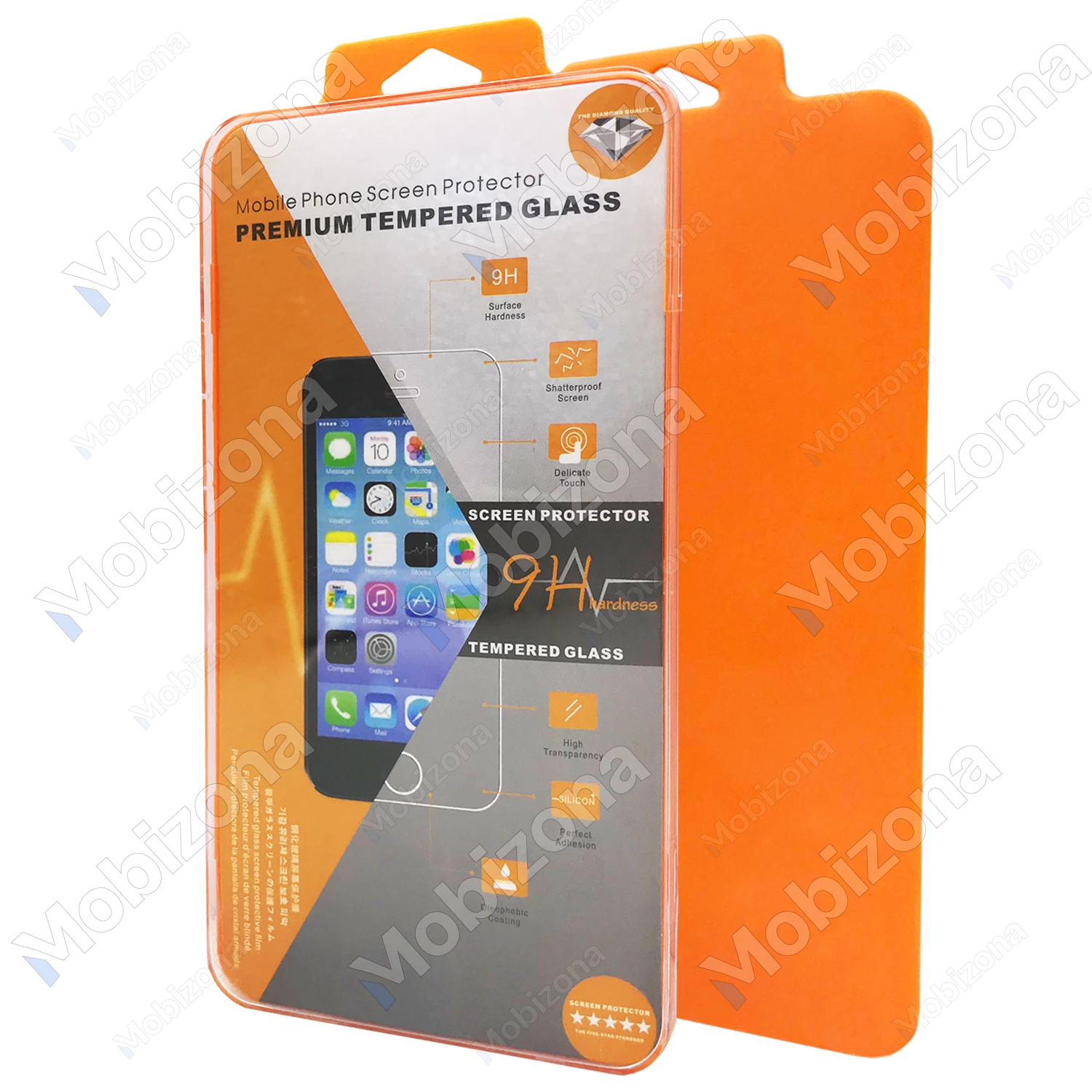 Samsung Galaxy A14 4G, A14 5G apsauginis stiklas Orange