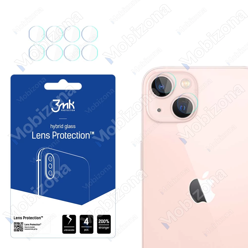 iPhone 14 Plus Camera Lens Tempered Glass 3MK Lens Protection (4pcs.)