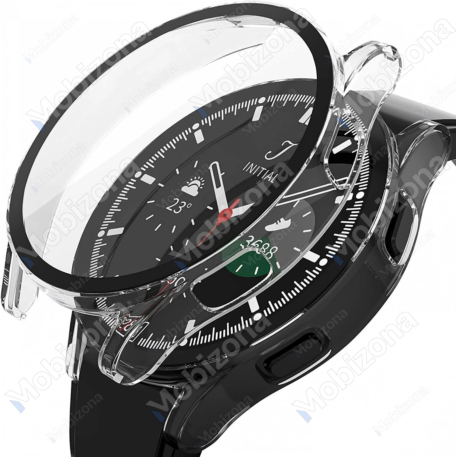 Samsung Galaxy Watch 4 40mm apsauginis stiklas ir dėklas 360