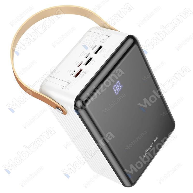 Power Bank 4x USB, 2x Type-C PD, QC 3.0 with lightning and Type-C cables Borofone BJ32 Terra (80000mAh, 22.5W)