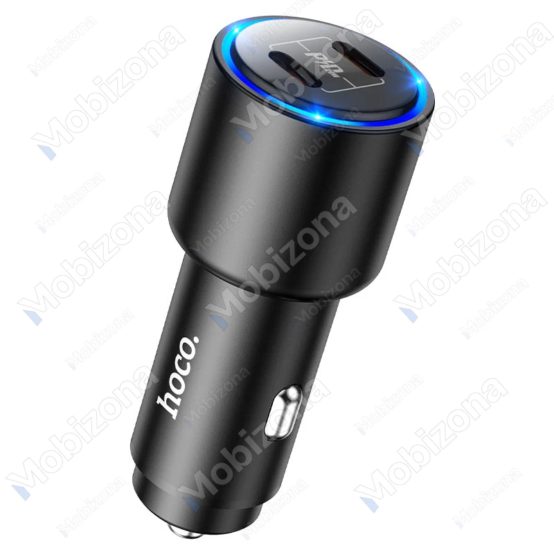 Car Charger 2x Type-C PD, QC 3.0 Hoco NZ3 Clear Way (20W, 3.0A)