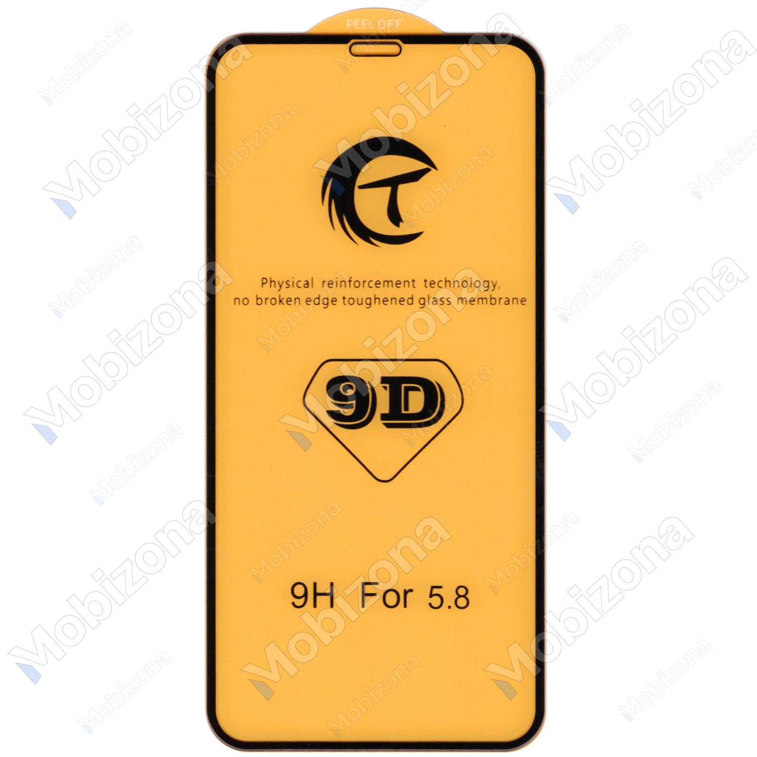 iPhone X, XS, 11 Pro skirtas apsauginis stiklas 9D Full Glue