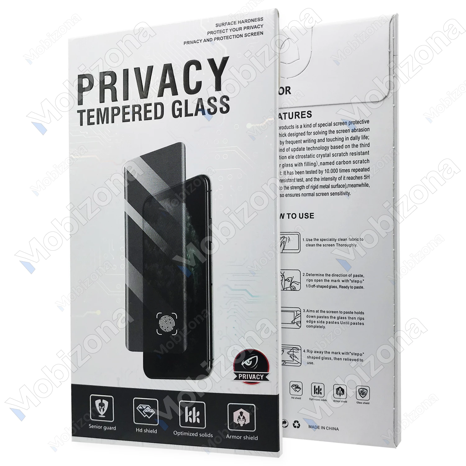 iPhone 15 Pro skirtas apsauginis stiklas Privacy