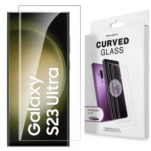 Samsung Galaxy S23 Ultra apsauginis stiklas 5D UV Samsung Galaxy S23 Ultra apsauginis stiklas 5D UV