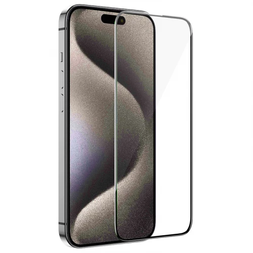 iPhone 15 Plus, iPhone 16 Plus skirtas apsauginis stiklas 9D Gorilla