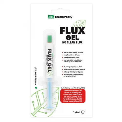 Soldering Gel Flux AG TermoPasty No Clean Flux (1.4ml) Soldering Gel Flux AG TermoPasty No Clean Flux (1.4ml)