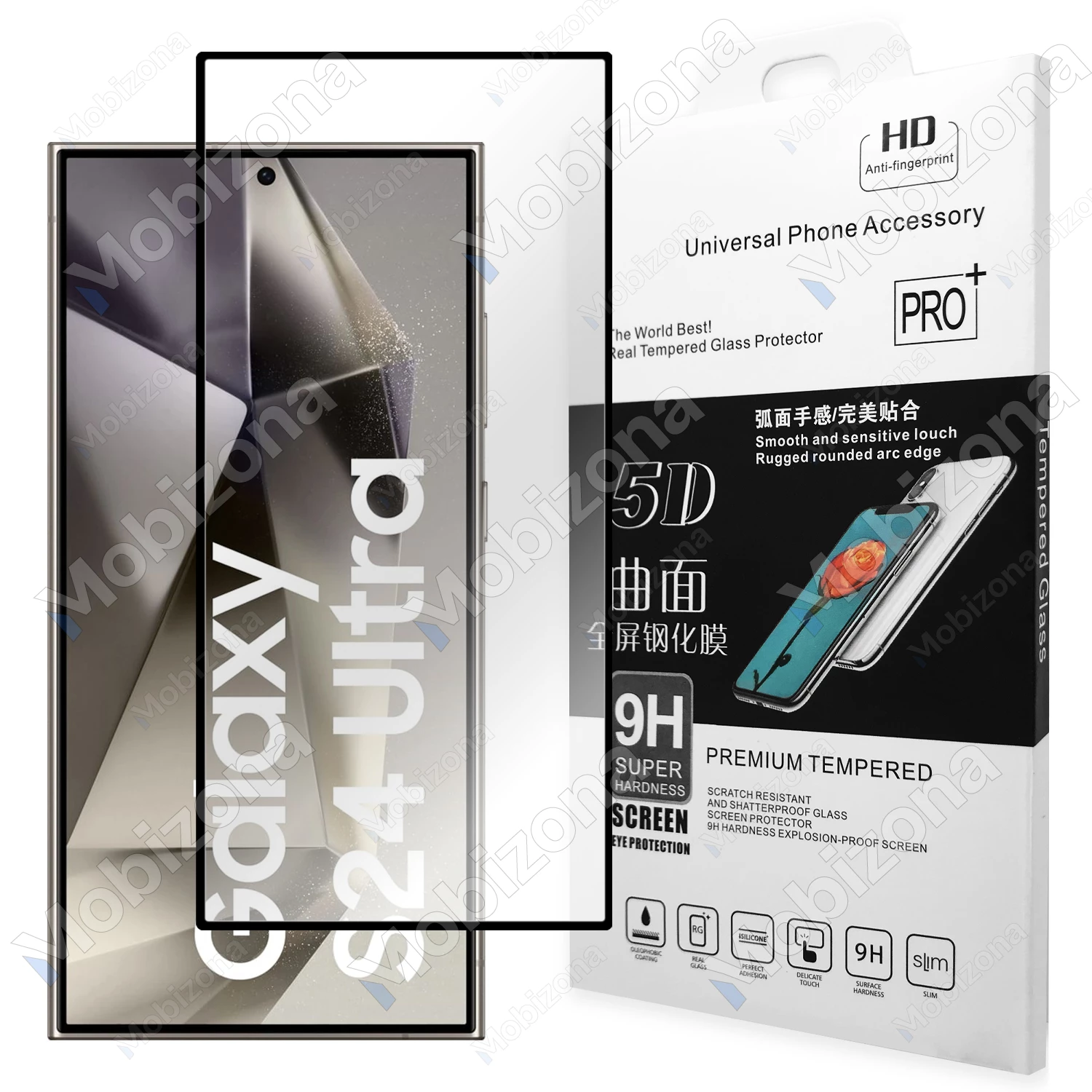 Samsung Galaxy S24 Ultra 5D Full Glue Tempered Glass