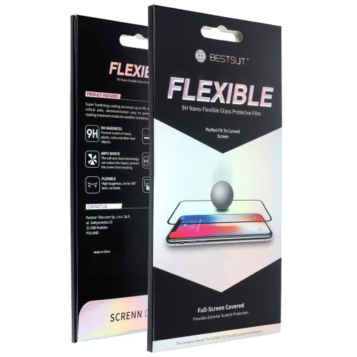 Apple iPhone 13 mini apsauginis hibiridinis stiklas Bestsuit 9H 5D Flexible Glass