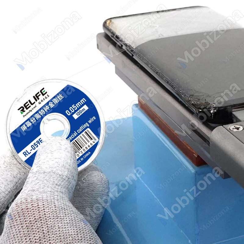 LCD/OLED Screen Separation Special Cutting Wire Relife RL-059E (0.05mm, 100m)