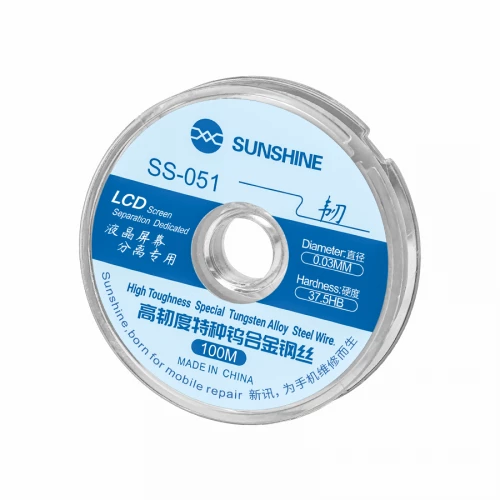 LCD/OLED Screen Separation Special Cutting Wire Sunshine SS-051 (0.03mm, 100m) LCD/OLED Screen Separation Special Cutting Wire Sunshine SS-051 (0.03mm, 100m)