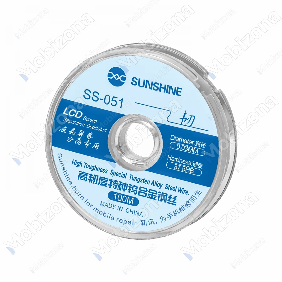 LCD/OLED ekrano atskirimo, pjovimo viela Sunshine SS-051 (0.03mm, 100m)