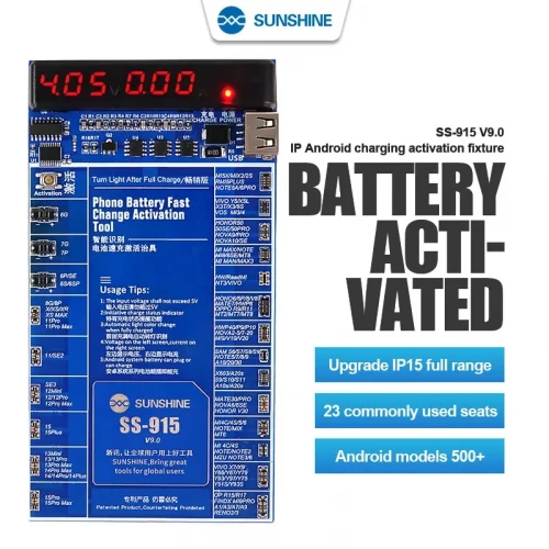 iPhone and Android Battery Charging Board Sunshine SS-915 V9.0 iPhone and Android Battery Charging Board Sunshine SS-915 V9.0