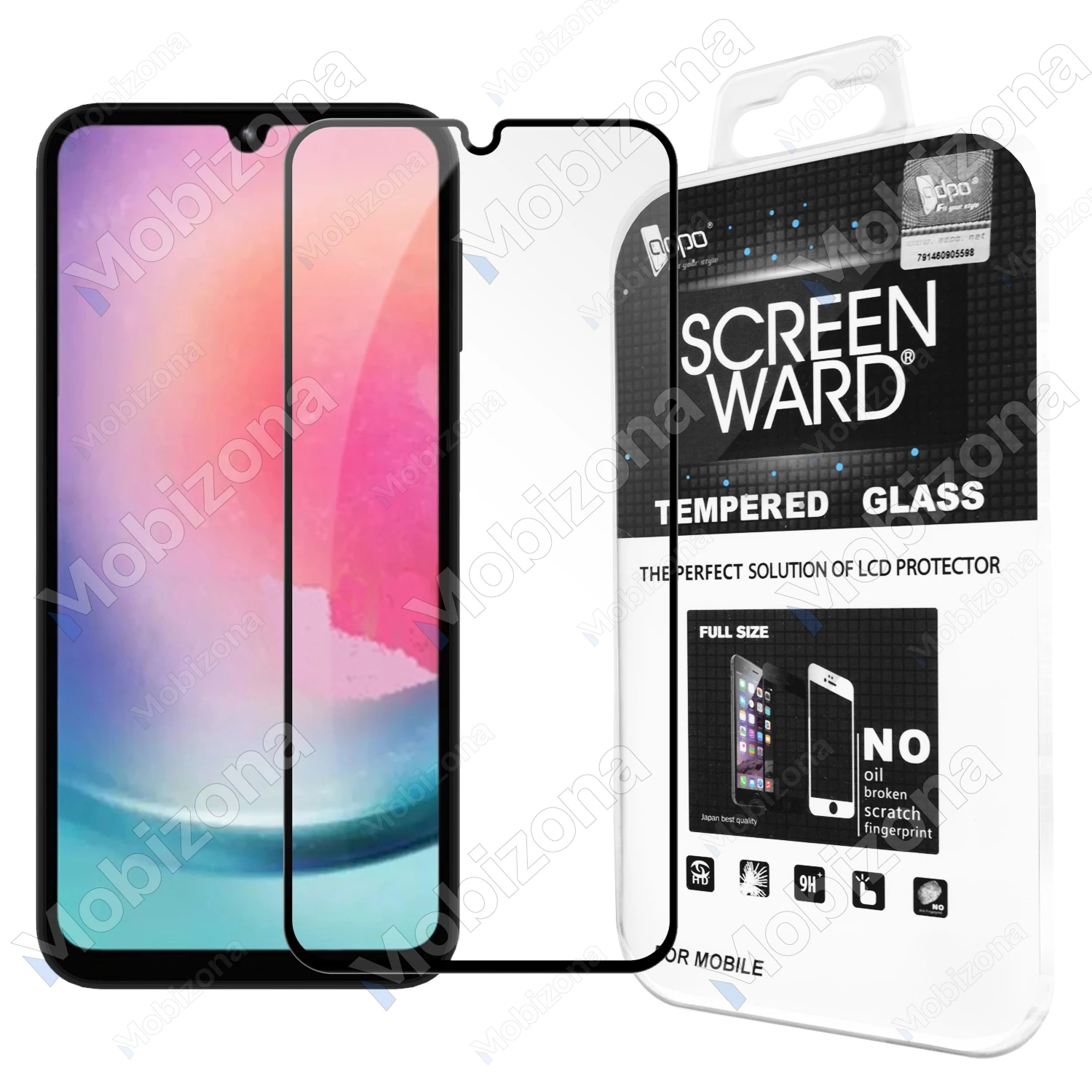 Samsung Galaxy A24 4G apsauginis stiklas Adpo 5D
