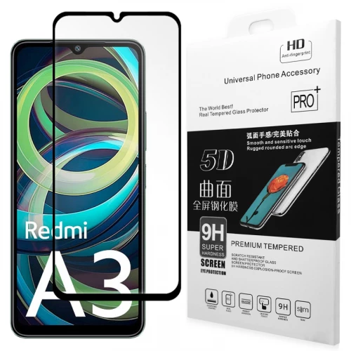 Xiaomi Redmi A3 5D Full Glue Tempered Glass Xiaomi Redmi A3 5D Full Glue Tempered Glass