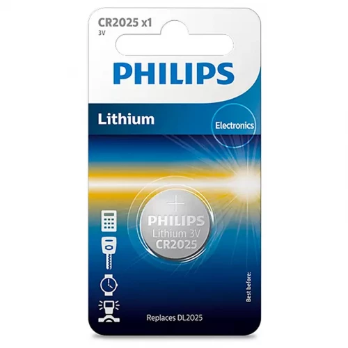 Philips CR2025 elementas, baterija CR2025/01B Philips CR2025 elementas, baterija CR2025/01B