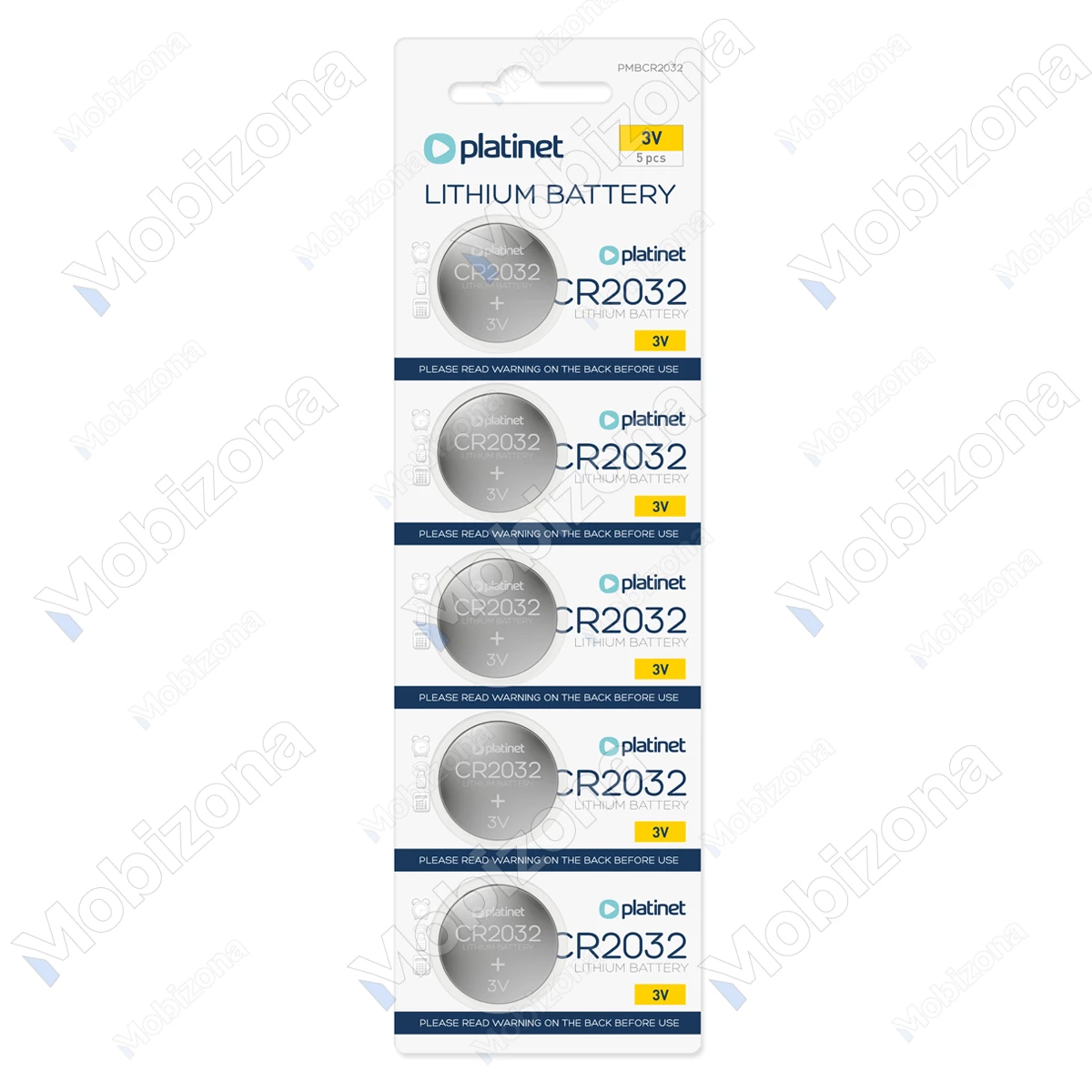 Platinet CR2032 Lithium Coin Battery PMBCR2032 (5 pcs.)