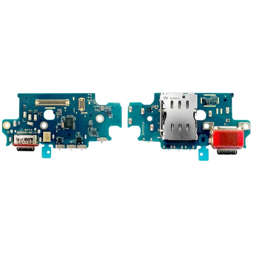 Samsung Galaxy S24+ įkrovimo, SIM lizdas ir mikrofonas (PCB plokštė)