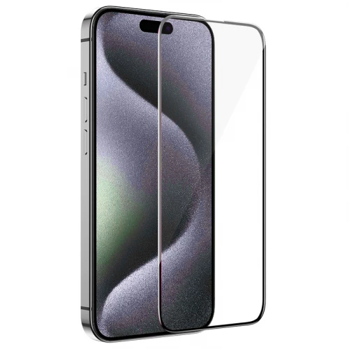 iPhone 15 Pro skirtas apsauginis stiklas 9D Gorilla