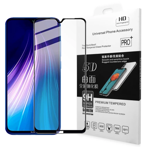 Xiaomi Redmi Note 8, Redmi Note 8 2021 apsauginis stiklas 5D Full Glue